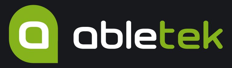 abletek logo dark background
