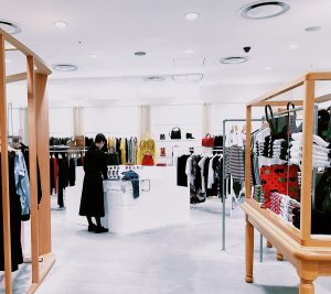 audio system installation clothing retail store